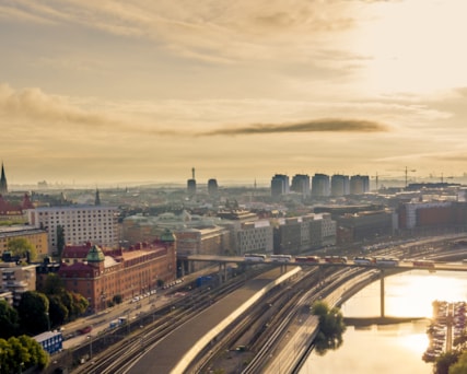 Vy över Stockholm.