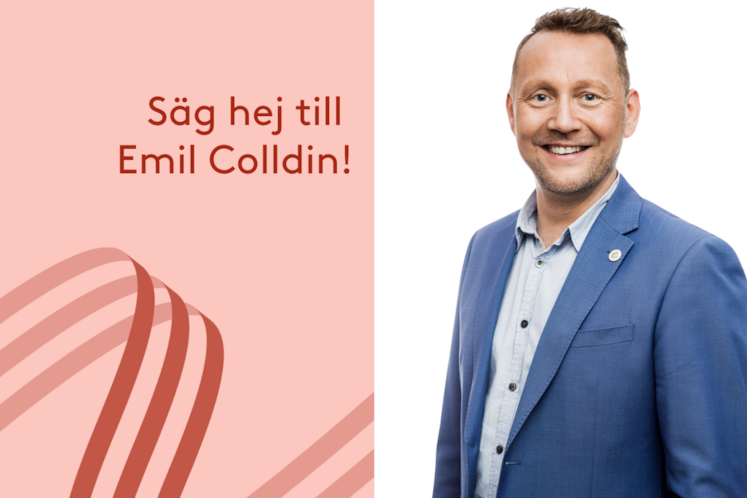 Bild över Emil Colldin, chef kommersiell förvaltning